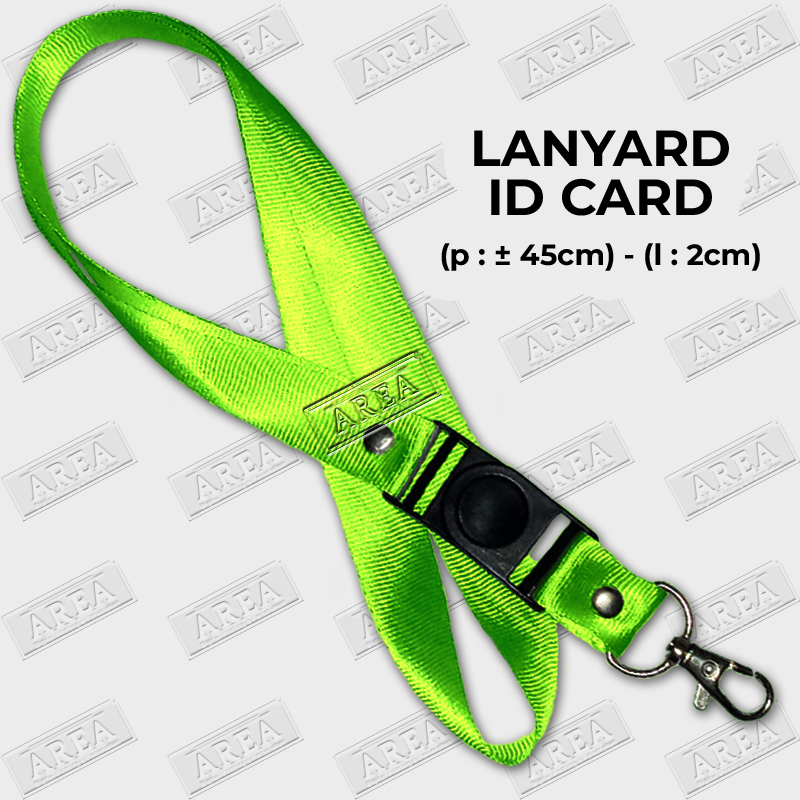 

Lanyard Hijau Muda (Stabilo/Neon Ligth Green) ID Card/Tali Gantungan Kartu Identitas Polos