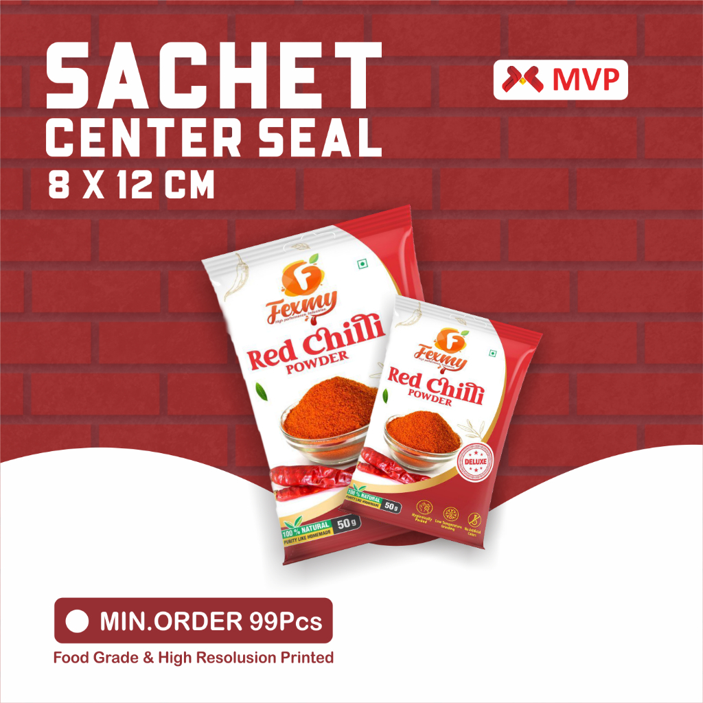 

KEMASAN MAKANAN SACHET CENTER SEAL - 8x12cm