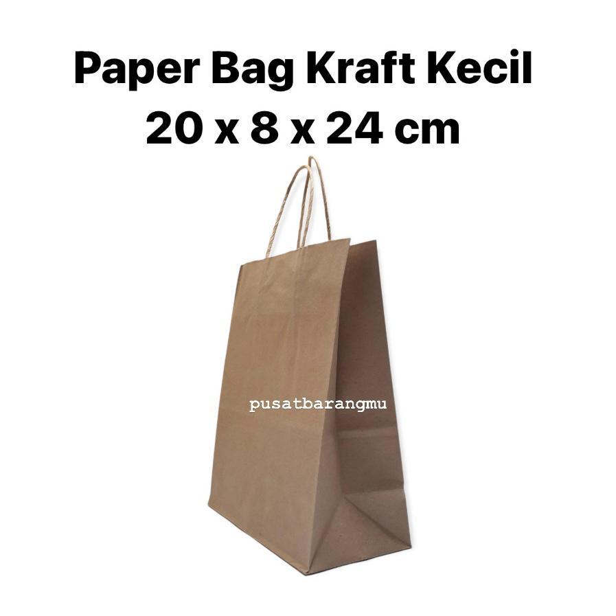 

[ISI 10] Paper Bag Kraft Coklat Oakey A (20x8x24cm) Tas Kertas Kantong suvenir goodie bag ulang tahun Hampers Nikah Puasa Idul Fitri Lebaran