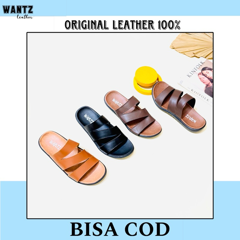 SANDAL PRIA Kulit Asli Garut SANDAL COWO Kulit Asli Garut