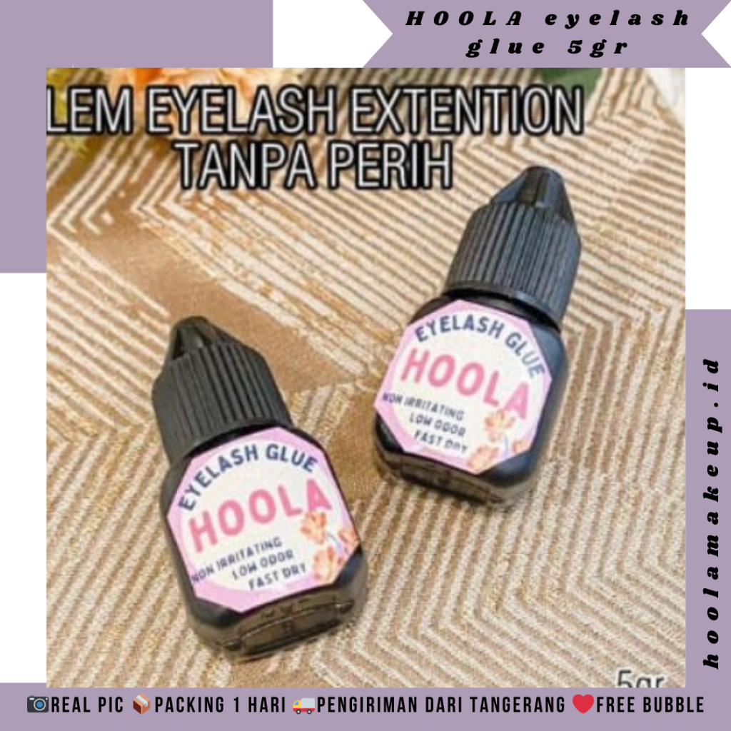 READY NEW BRAND HOOLA  - Lem eyelash tahan lama False Eyelashes Practice Extension Grafting Adhesive