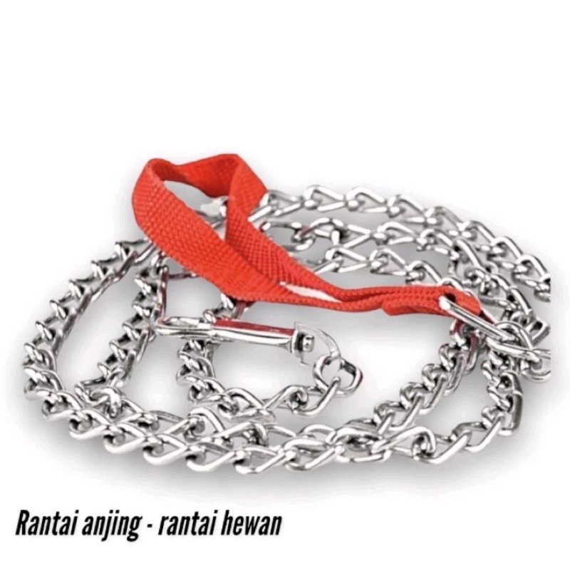 Rantai anjing Besar tebal 4mm kuat panjang 1 meter