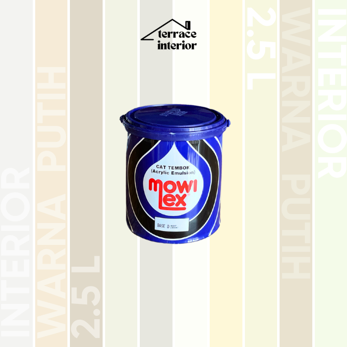 Cat Tembok Mowilex Emulsion warna Putih 2.5L