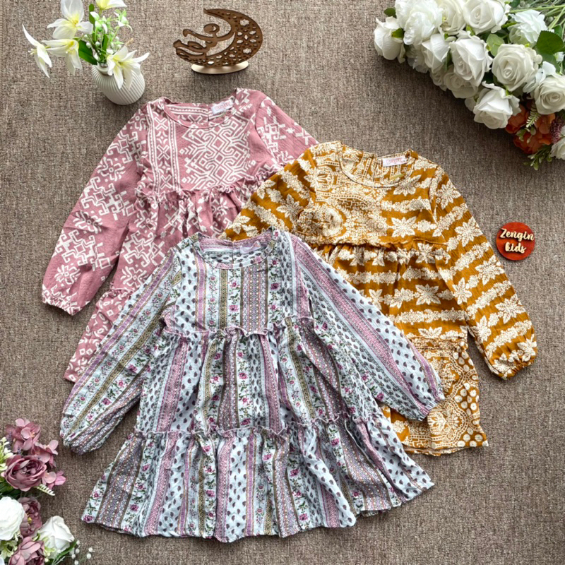 1-4TH ATASAN TUNIK ANAK ETNIK SYAFIRA