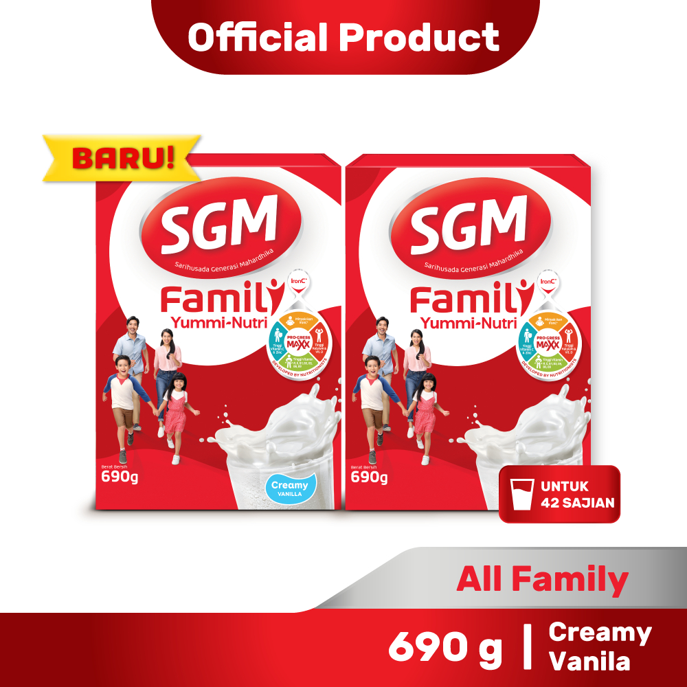 

SGM Family Yummy Nutri 690g - Susu Bubuk