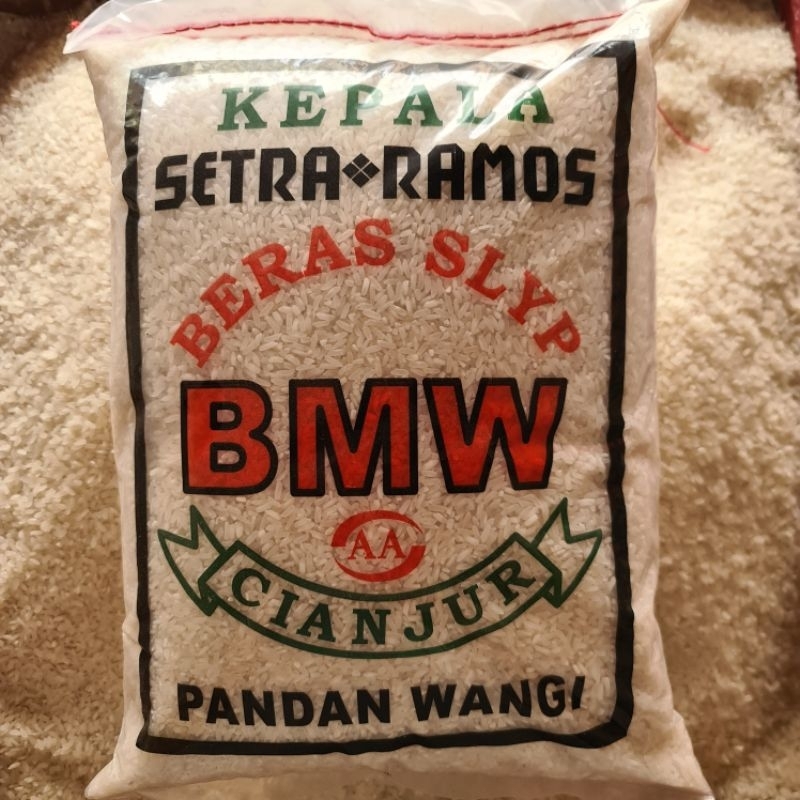 

beras pulen enak cap bmw cianjur setra ramos 5kg