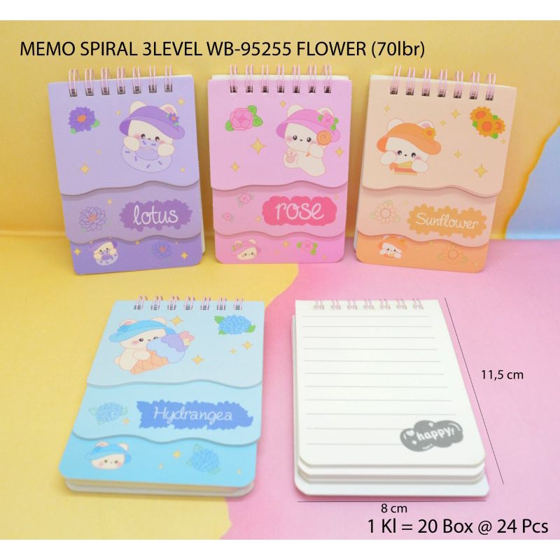 

memo spiral 3 level