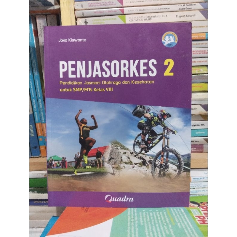 buku penjasorkes/penjaskes kelas 8/VIII/2 smp/mts quadra revisi