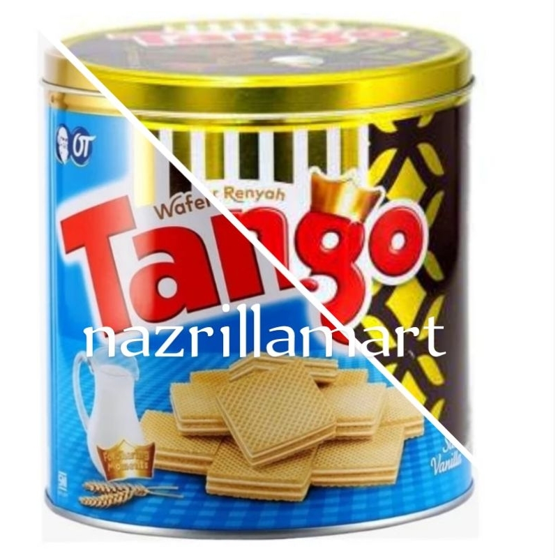 

Wafer Tango Kaleng Coklat Vanila/ Wafer kaleng nabati tango