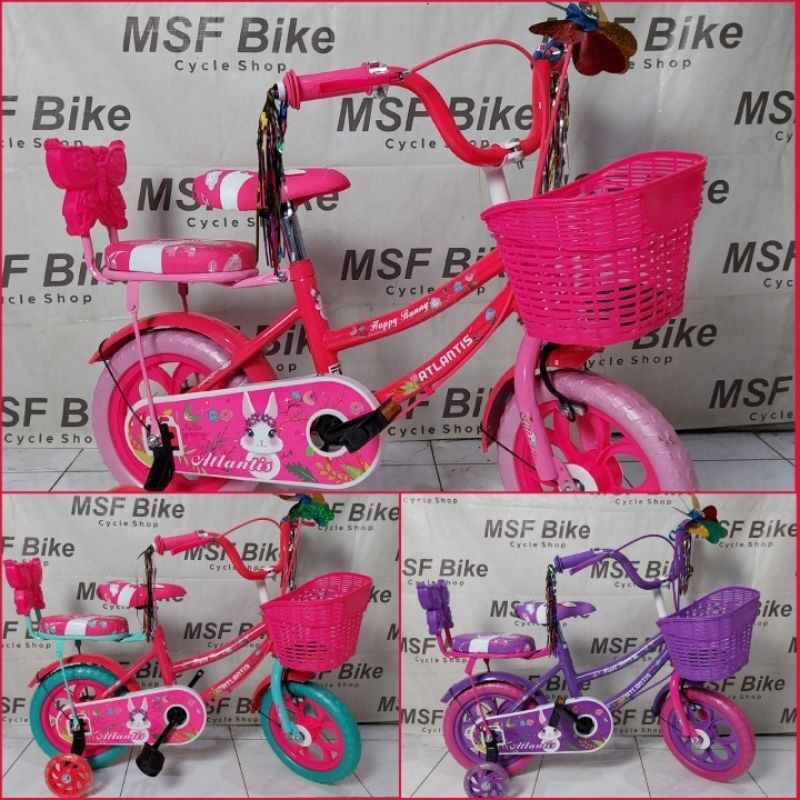 sepeda anak perempuan/cewek ukuran 12 inch