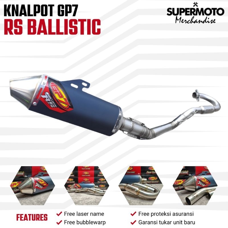 KNALPOT GP7 BALLISTIC PREDATOR KNALPOT BALLISTIC RS KNALPOT KLX D-TRACKER CRF WR