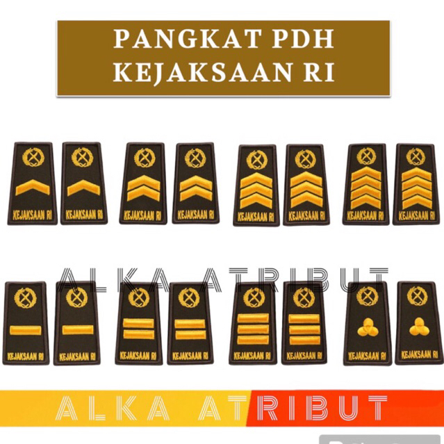 PANGKAT PDH KEJAKSAAN / PANGKAT PDU KEJAKSAAN RI