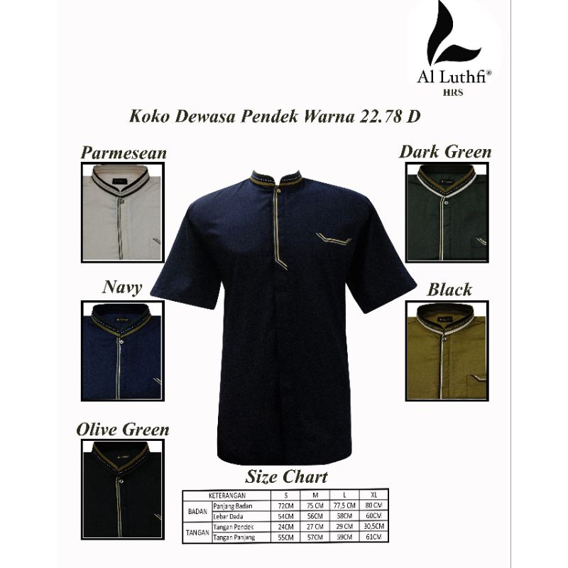 Baju Koko Pakaian Muslim Pria Terbaru | Al-Luthfi