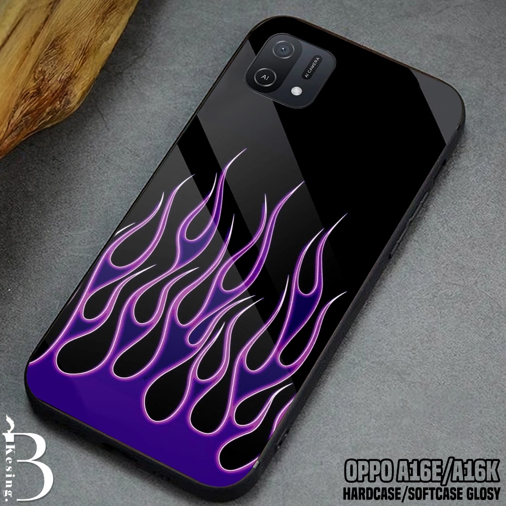 Case OPPO A16E / OPPO A16K - Casing OPPO A16E / OPPO A16K Motif FIRE Terbaru - Silikon Hp OPPO A16E 