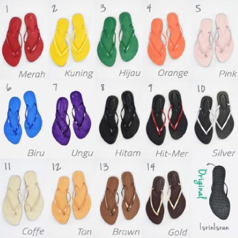 sandal jepit isrin isran original