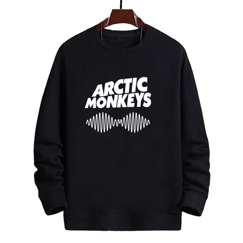 Crewneck ARCTIC MONKEYS AM LOGO Sweater Bahan Cotton Fleece