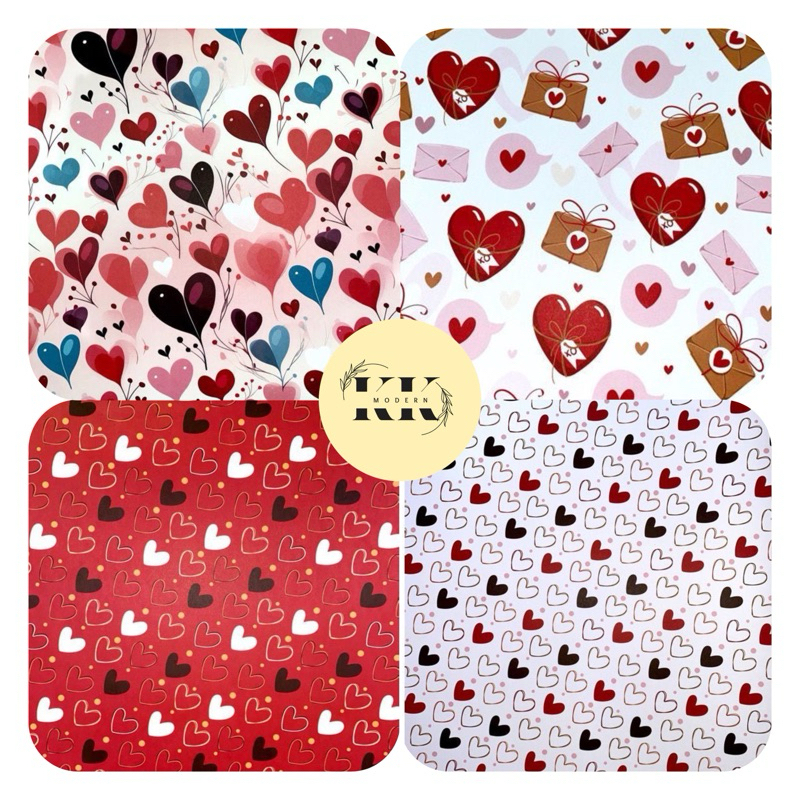 

(PART 2) KERTAS KADO MOTIF LOVE SANSAN WAWA KERTAS KADO DOF LOVE KERTAS KADO SANWA MOTIF HATI