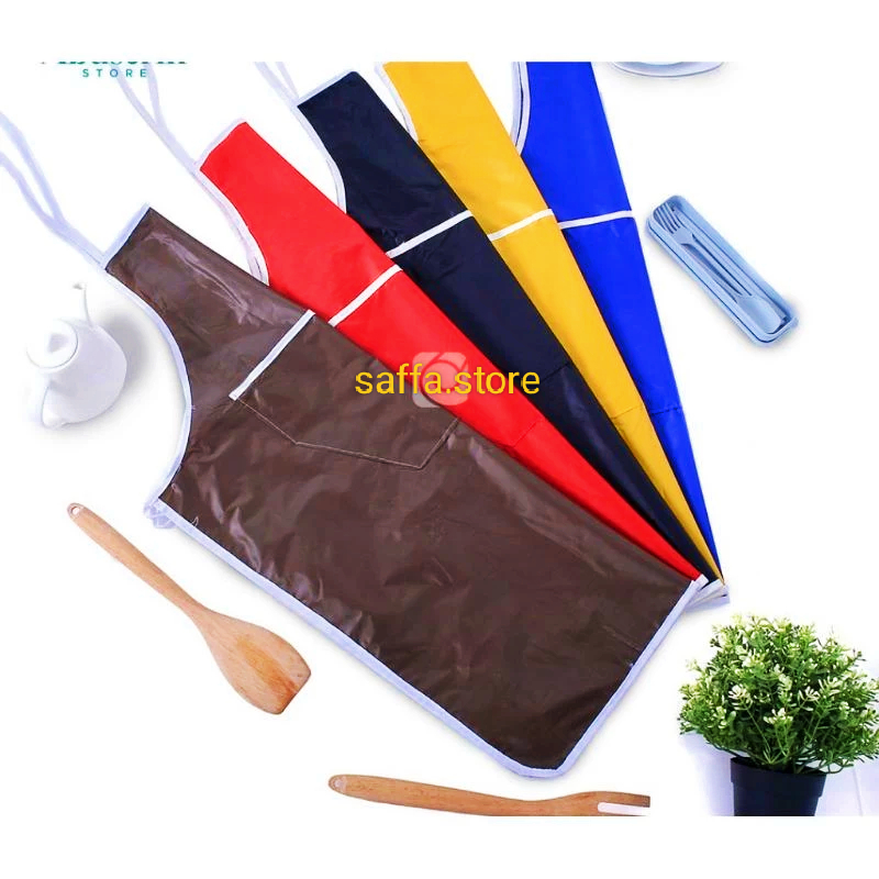 celemek masak polos / celemek anti air / apron masak / apron anti air / celemek / celemek / apron