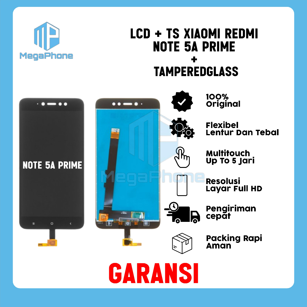 LCD + TS XIAOMI REDMI NOTE 5A PRIME ORI FULLSET GARANSI