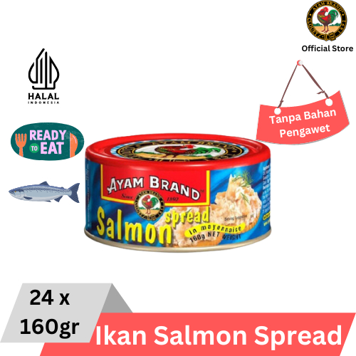 

Ayam Brand - Ikan Salmon Kaleng Spread 24 pcs 160gr