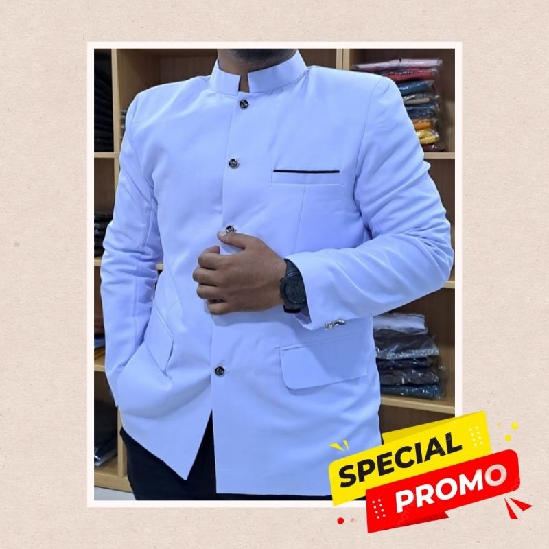 Jas Koko Jasko Mandarin Original Warna Putih Terbaru