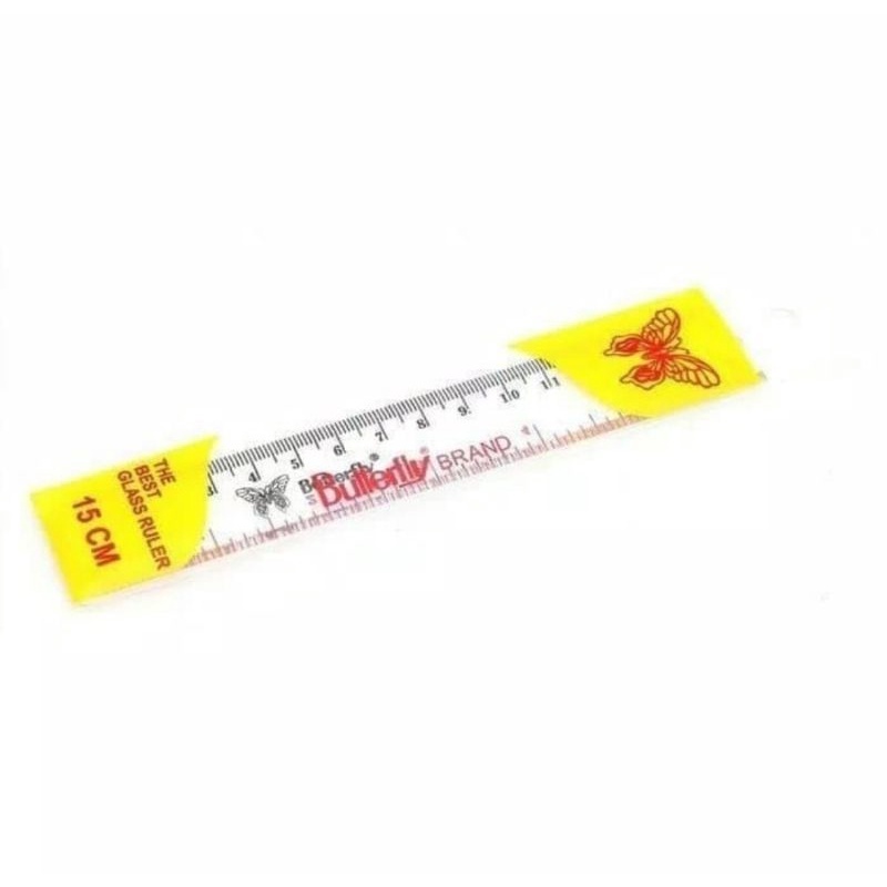 

Penggaris Plastik Butterfly Mistar 15cm Transparant