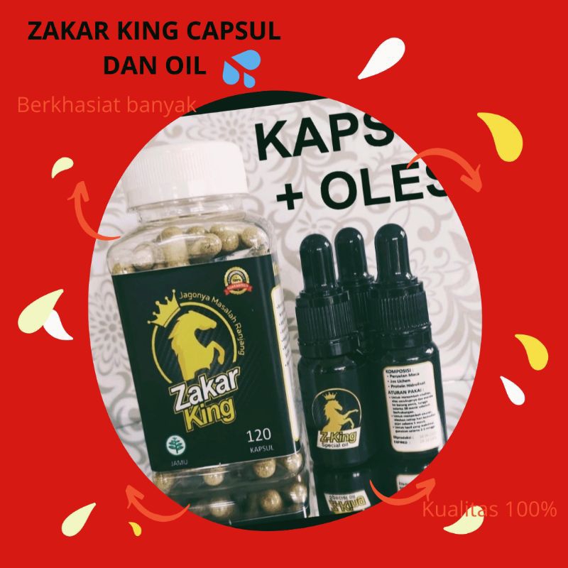 ZAKAR KING ORIGINAL ISI KAPSUL & 01L