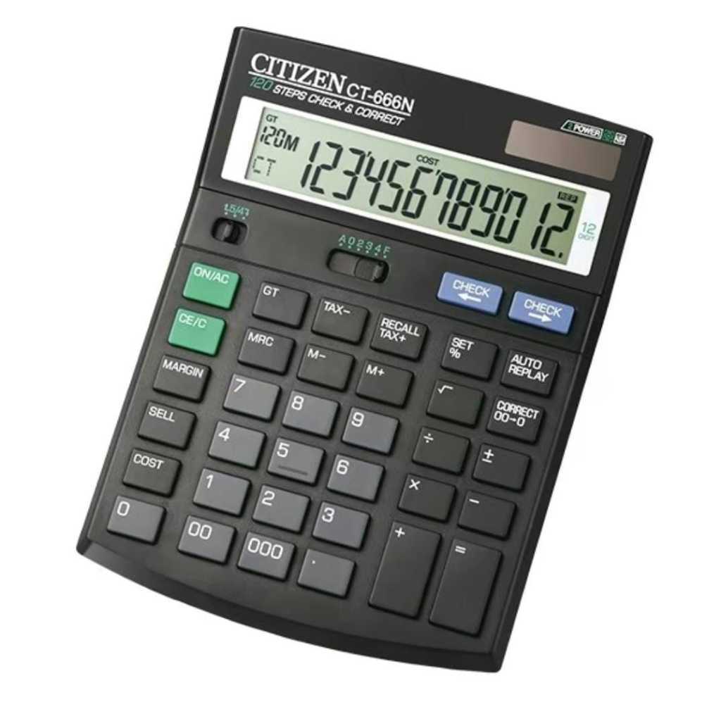 

Kalkulator Citizen CT-666N 12 Digit / Calculator Citizen CT 666 N
