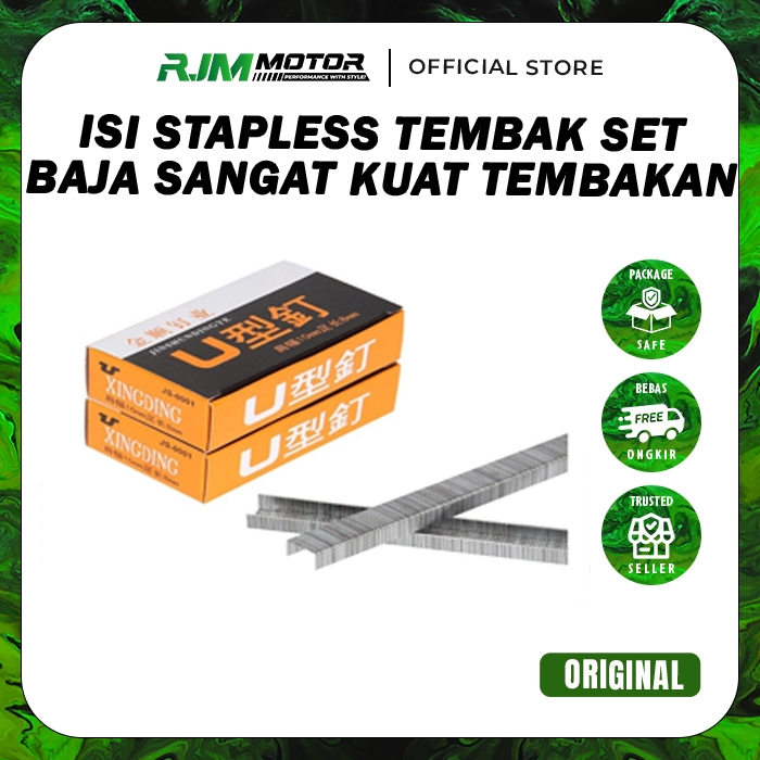 

RajaGrosir Isi Staples Tembak Isi Stapler Refill Gun tacker Steples Baja 2400 pcs