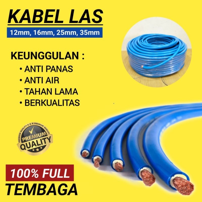 NEW Kabel Las 25mm / 35mm Full Tembaga Kabel Travo Las Listrik full Tembaga - Harga 1 Meter WARNA