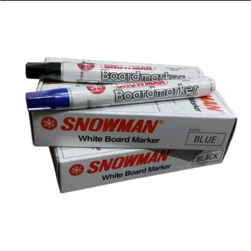 

Spidol Whiteboard Snowman Marker BG12 Spidol Papan Tulis( bisa dihapus)