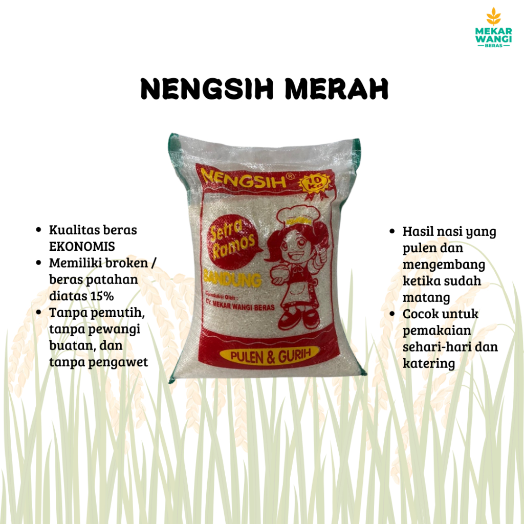 

BERAS EKONOMIS NENGSIH MERAH 10KG