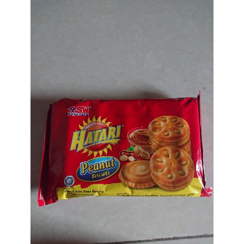 

HATARI BISKUIT RASA KRIM KACANG /ROTI PEANUT 225gr