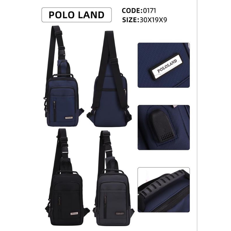 tas selempang waterproof polo land
