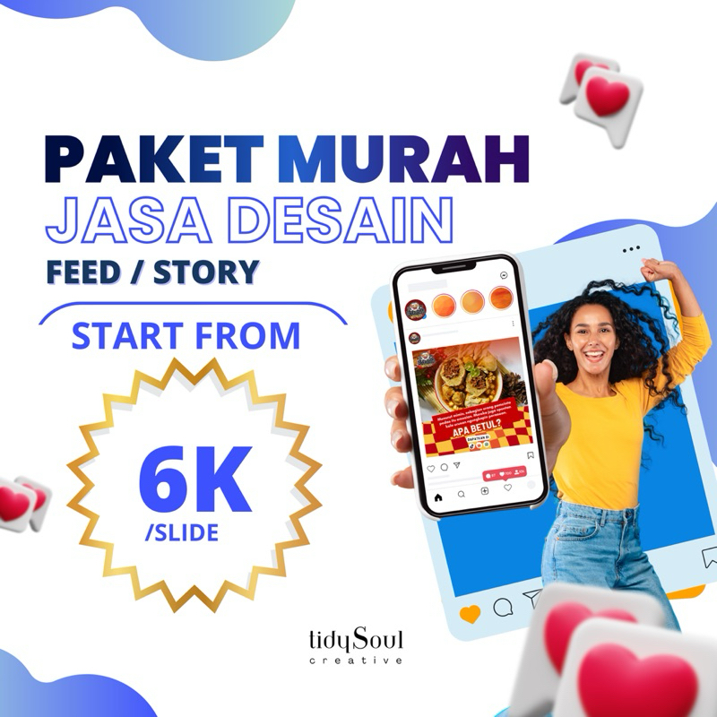 Jasa Desain Konten Sosial Media Feed Story Murah