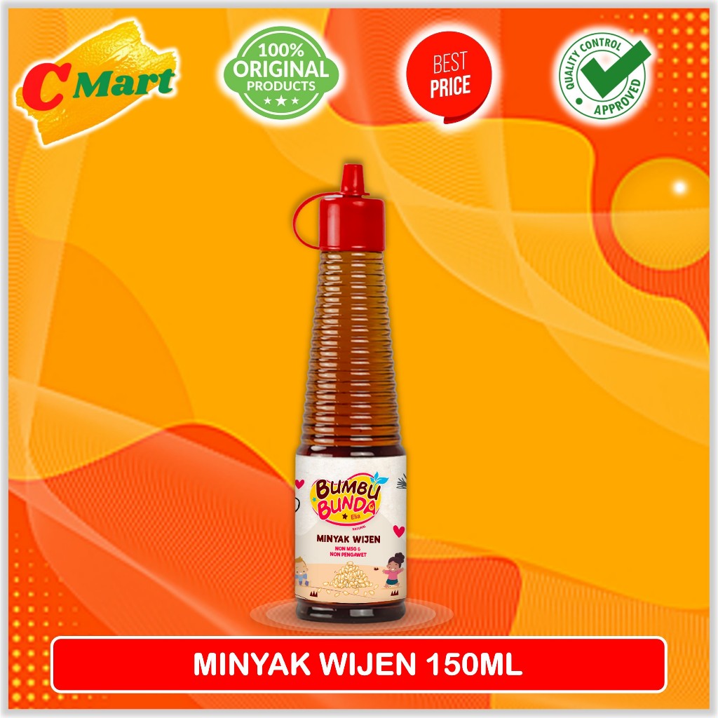 

Bumbu Bunda Elia Minyak Wijen 150ml - Non Msg - Bb Booster - Mpasi - CMART