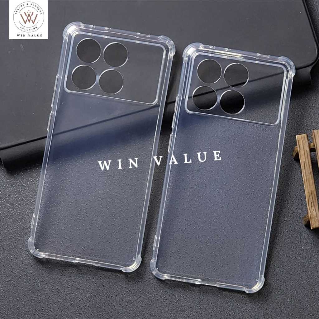 Poco X4 Pro 4G Poco X5 Pro Poco X6 Pro 5G Softcase Airbag Anticrack tebal Case Bening Poco X4 Pro 4G