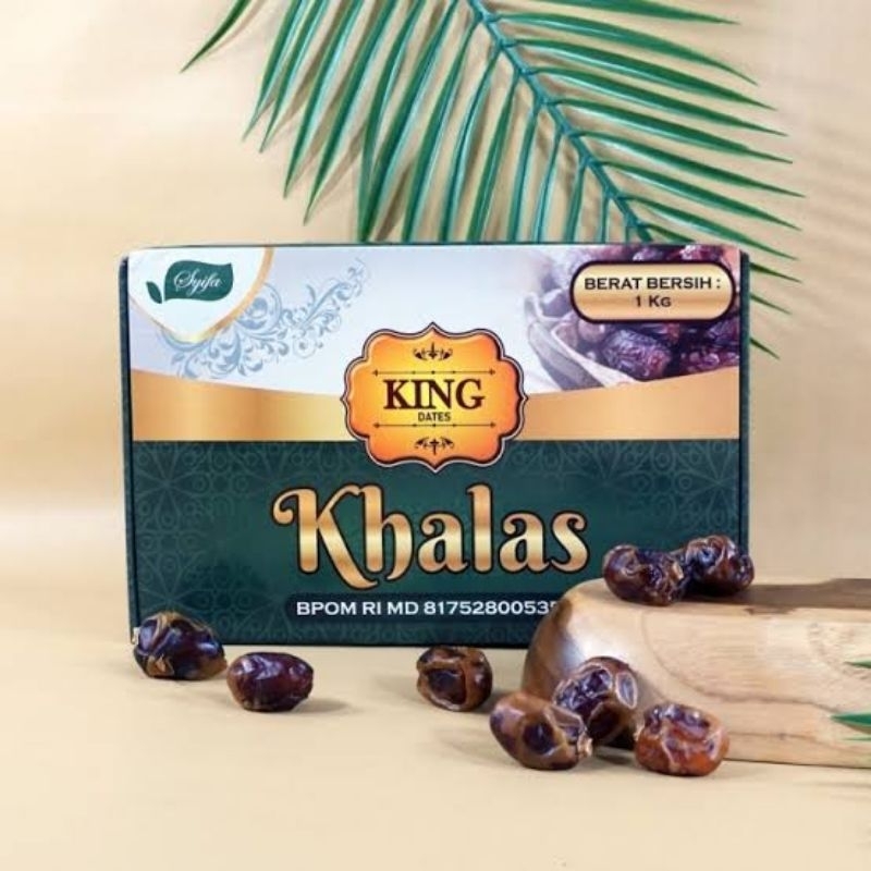 

KURMA KING KHALAS PREMIUM KEMASAN KOTAK 1KG FRESH 100%