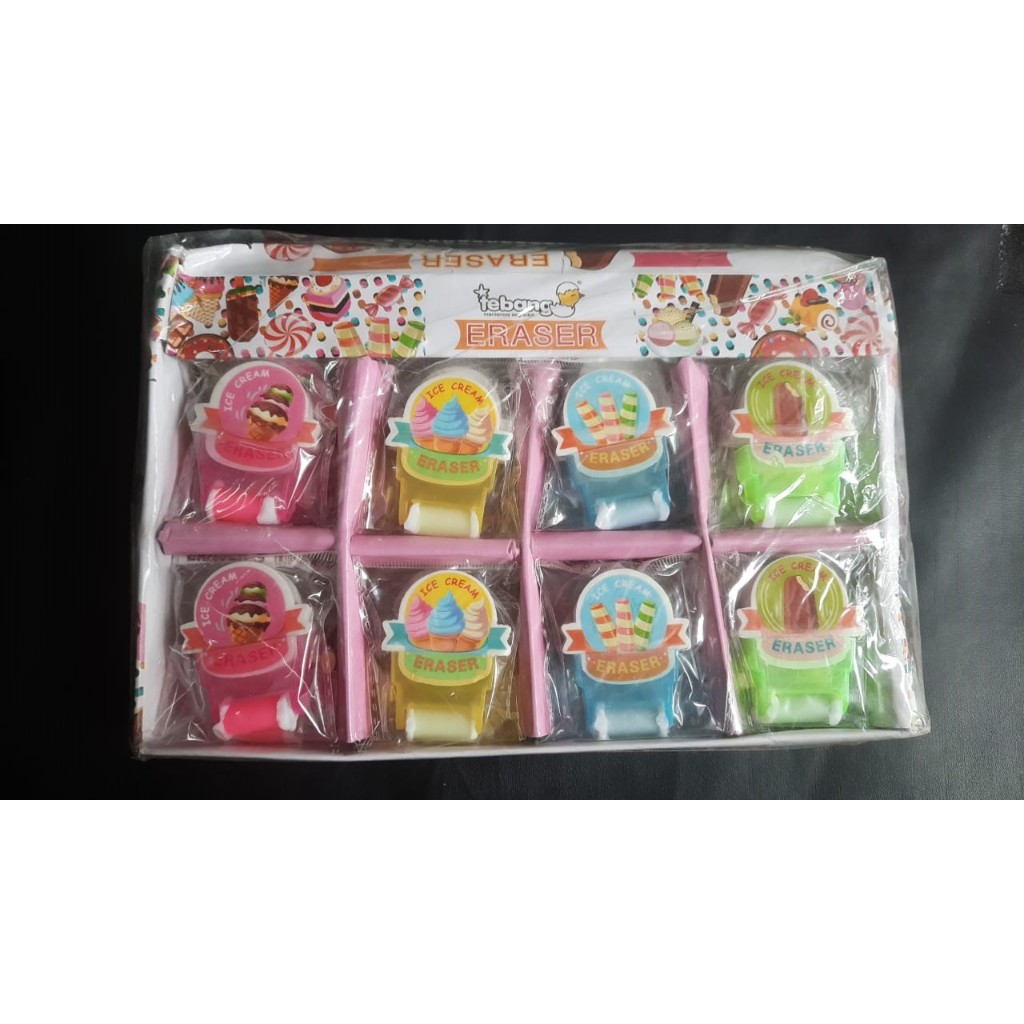

Penghapus / Setip / Eraser Roller motif Es Krim