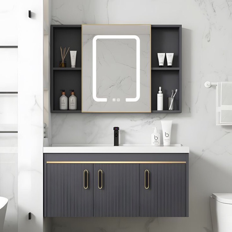 rak wastafel lampu led Wastafel Kamar Mandi Wastafel Keramik Wastafel Kabinet Cermin Kamar Mandi Mod