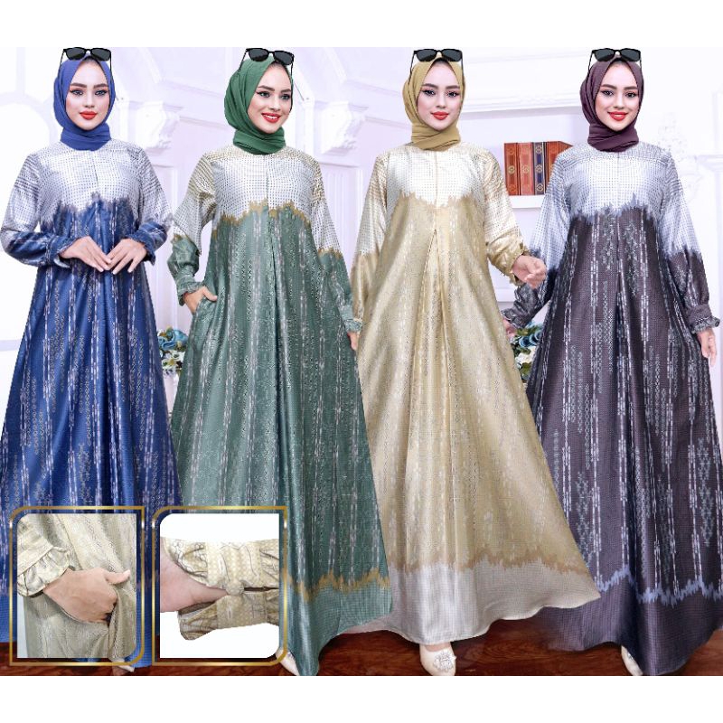 GAMIS MAXMARA PREMIUM - MOTIF TERBARU - READY GAMIS JUMBO LD (130) - GAMIS TERBARU EDISI LEBARAN - G