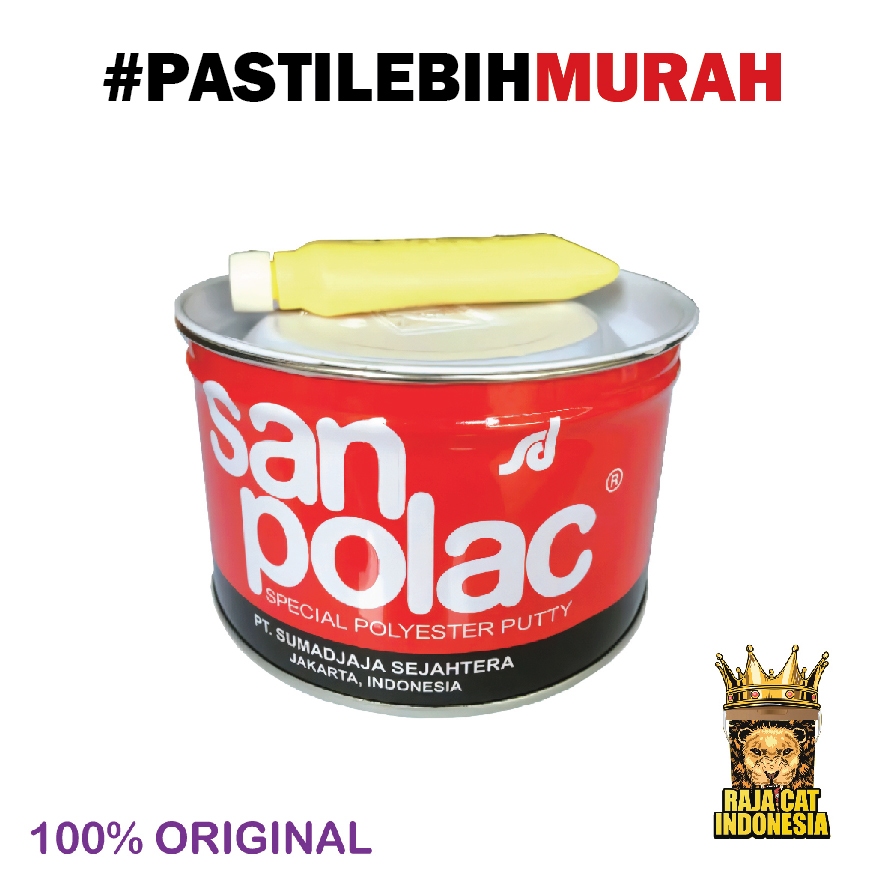 Dempul Sanpolac 4 Kg Galon / Dempul Mobil Dempul Besi + Hardener