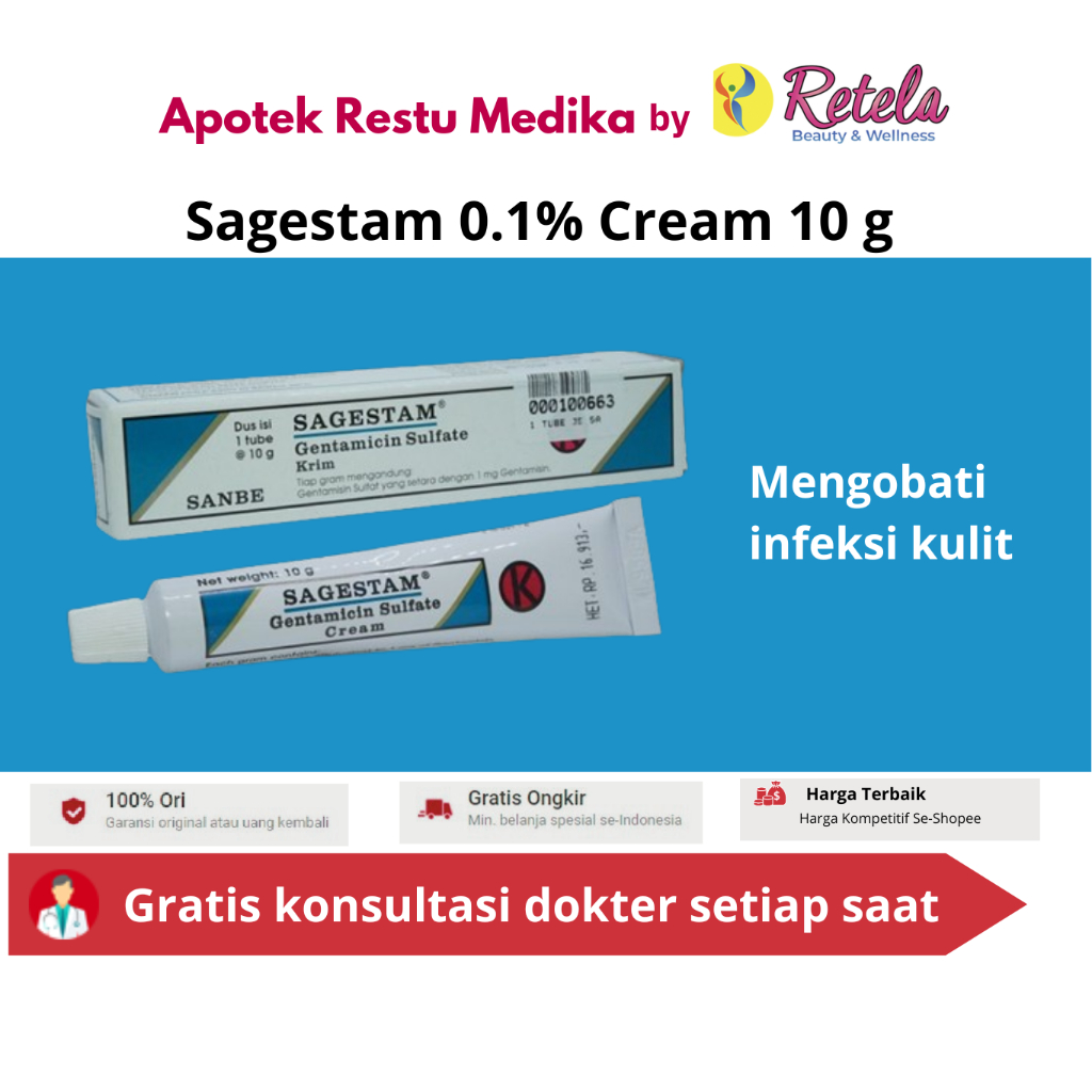 SAGESTAM 0.1% CREAM 10GR