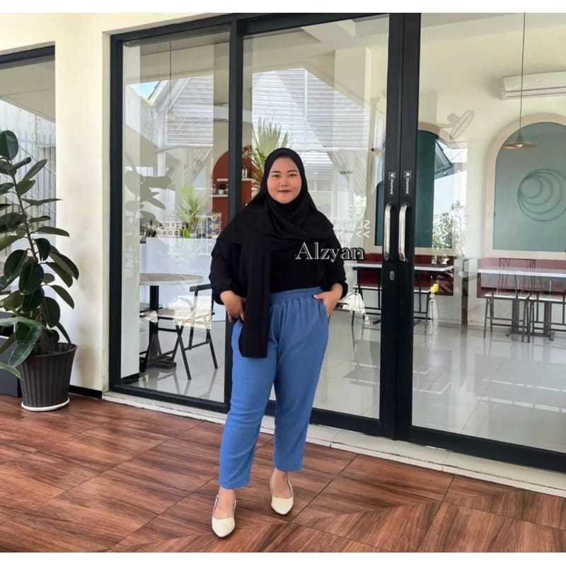 Baggy Pants Knit Hornet Prremium All Size Jumbo