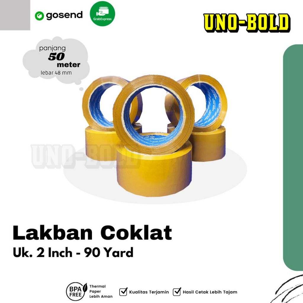 

LAKBAN HDR COKLAT 90YARD TERMURAH BERKUALUTAS