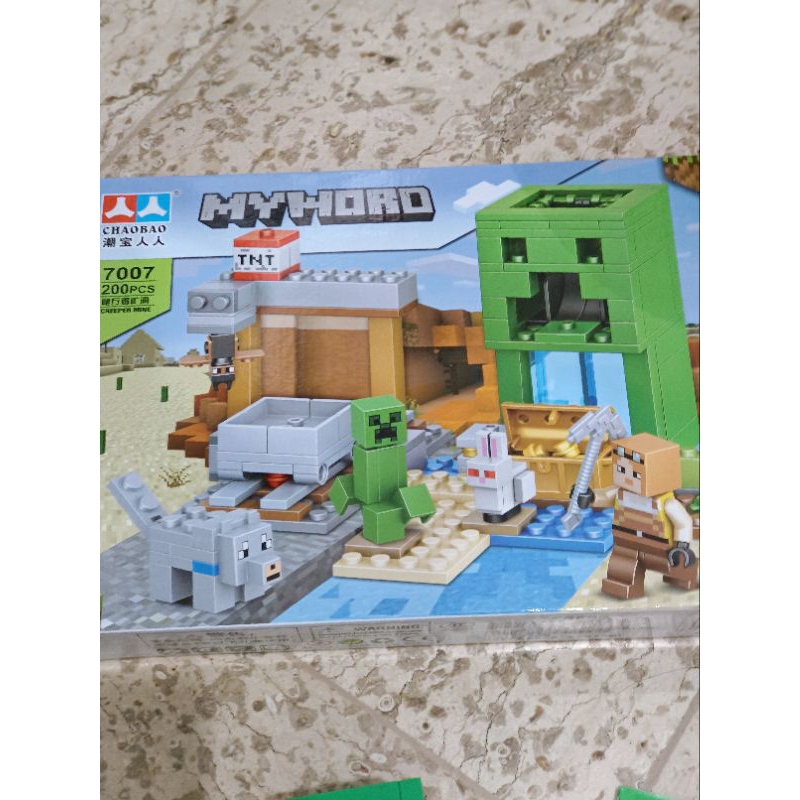 BRICKS LEGO MINECRAFT CHAOBAO 7007 KW MY WORLD BRICK BLOCK MINE CRAFT TNT CREEPER