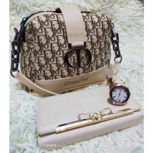Tas Paketan Dior dompet jam tangan tali panjang elegant tersedia 5 warna