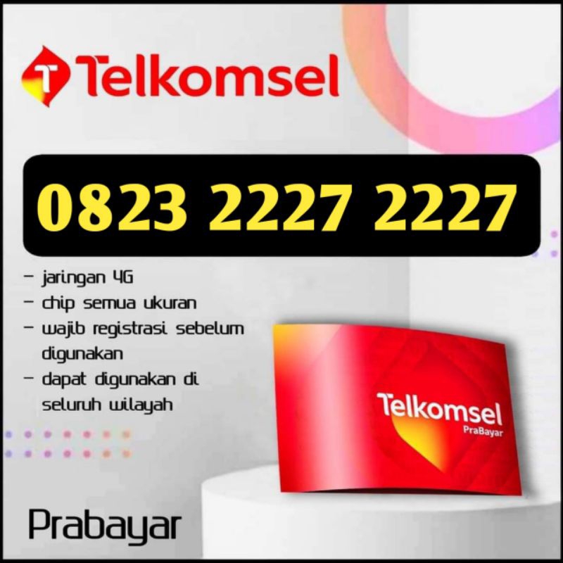 Nomor Cantik Telkomsel Kartu Perdana No Cantik Kartu AS 2227 2227