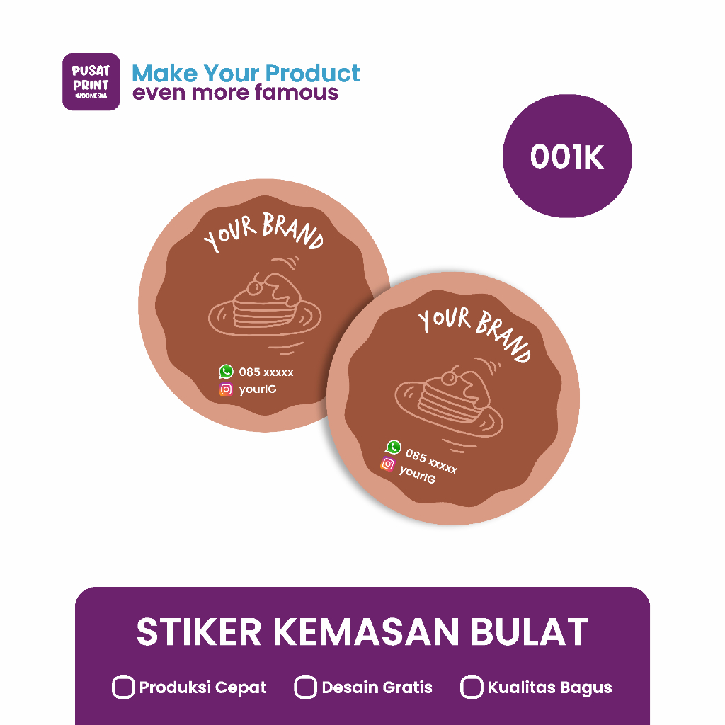 

Stiker Kemasan Bulat 001K