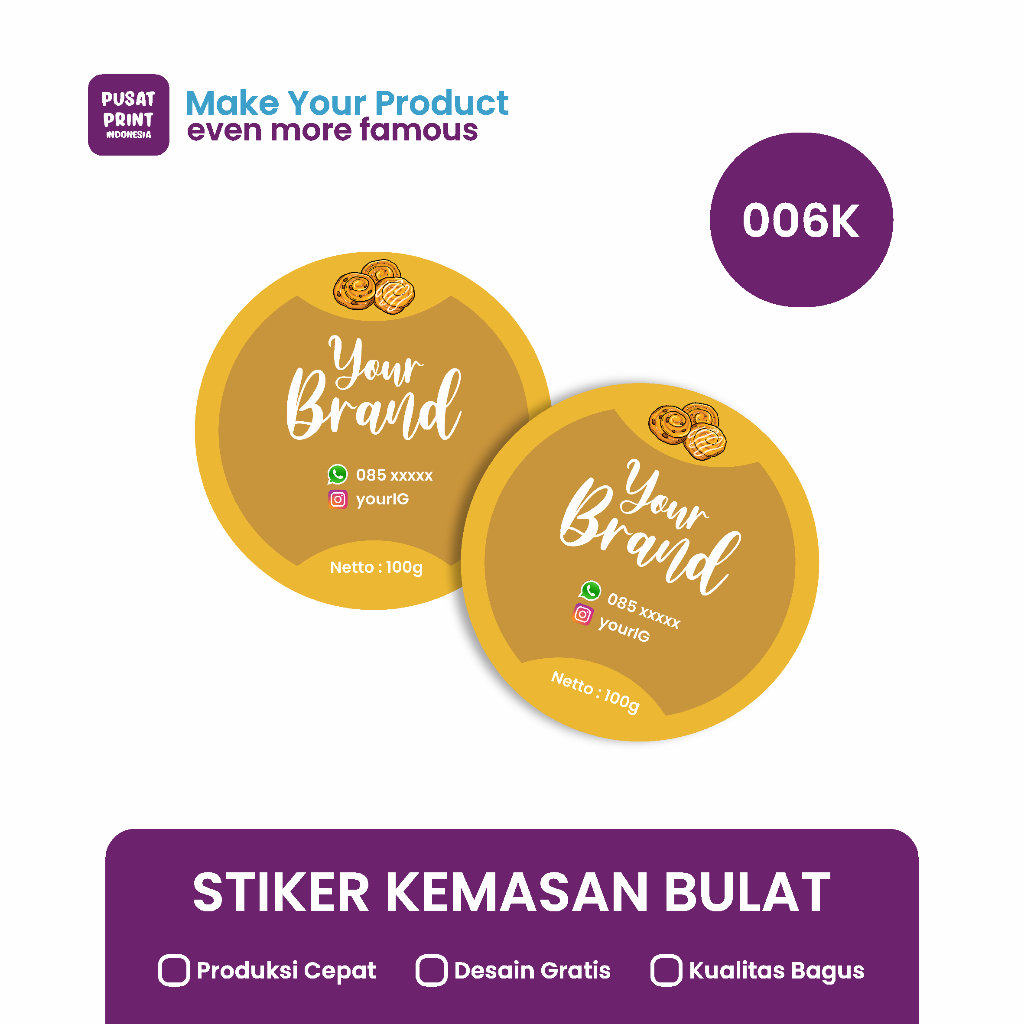 

Stiker Kemasan Bulat 006K